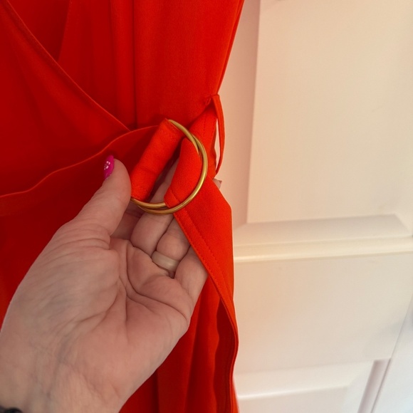 A.L.C Claire Midi Dress Red 45283 - Picture 10 of 16